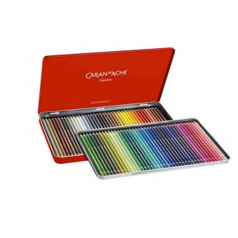 Boite crayon de couleurs CARAN D'ACHE - Pablo collection - 80 crayons Pablo 0666.380 (Métal) 