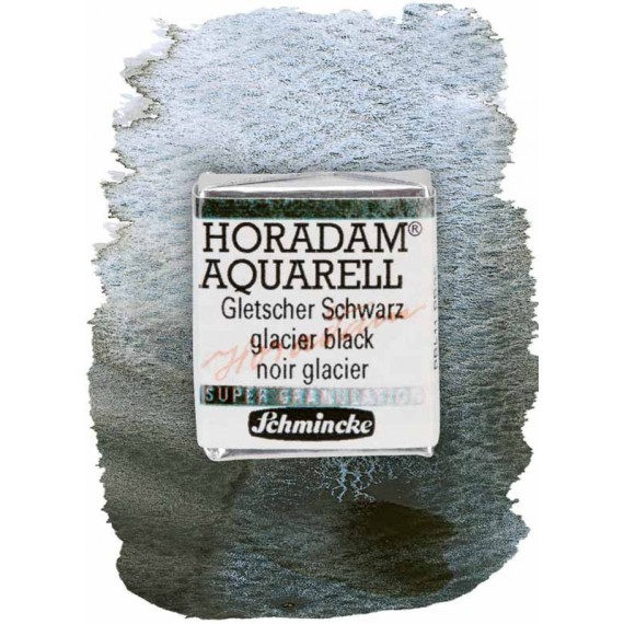 Aquarelle Schmicke supergranulante Taille:1/2 Godet Couleurs:Noir Glacier-965