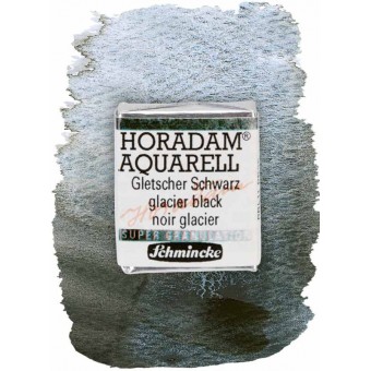 Aquarelle Schmicke supergranulante Taille:1/2 Godet Couleurs:Noir Glacier-965