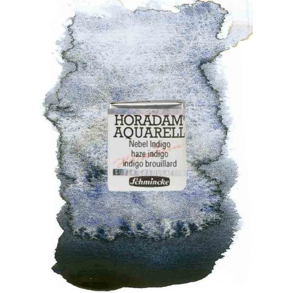 Aquarelle Schmicke Size:1/2 Godet Colors:Indigo Brouillard-968