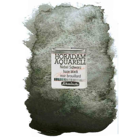Aquarelle Schmicke supergranulante Taille:1/2 Godet Couleurs:Noir Brouillard-970